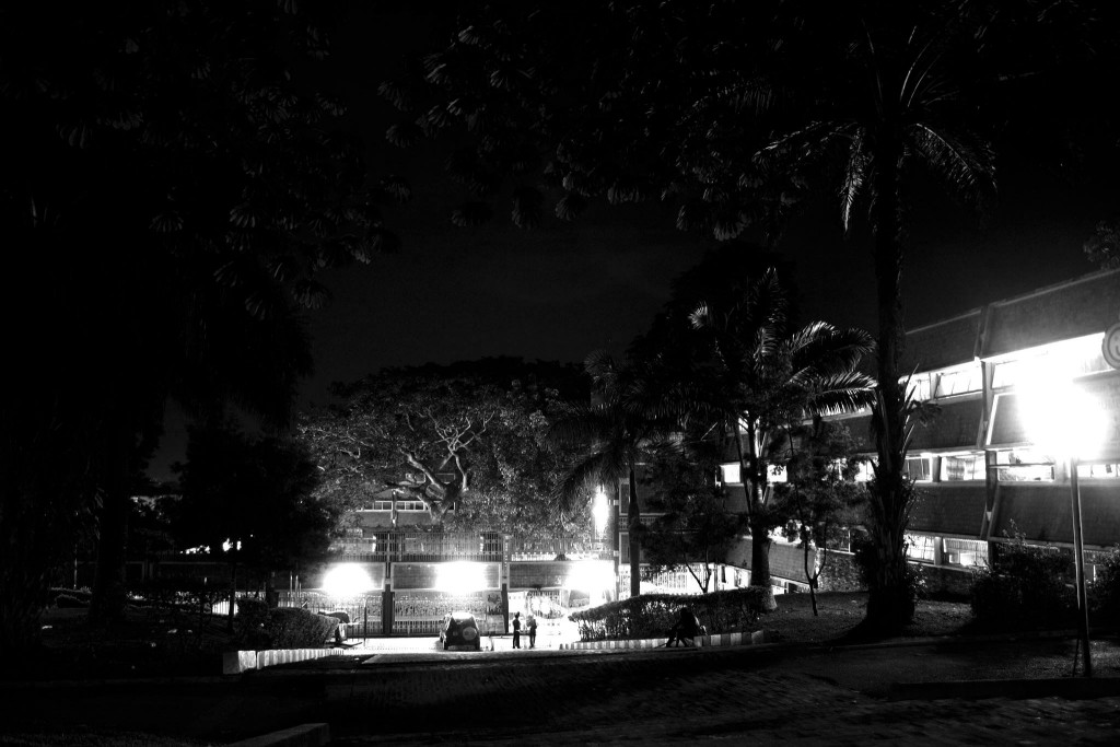 Lights bringing out an extraordinary beauty of Lumumba in black and white photography taken from the chicken house compound. PHOTOGRAPHY BY Badru Katumba