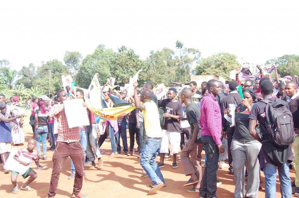 Nkumba students rallying