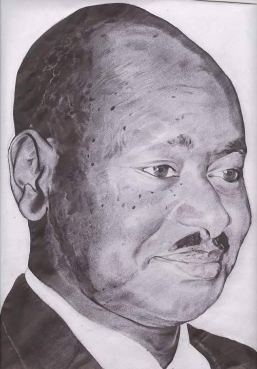 With just a pencil, Solomon brought out the real Museveni