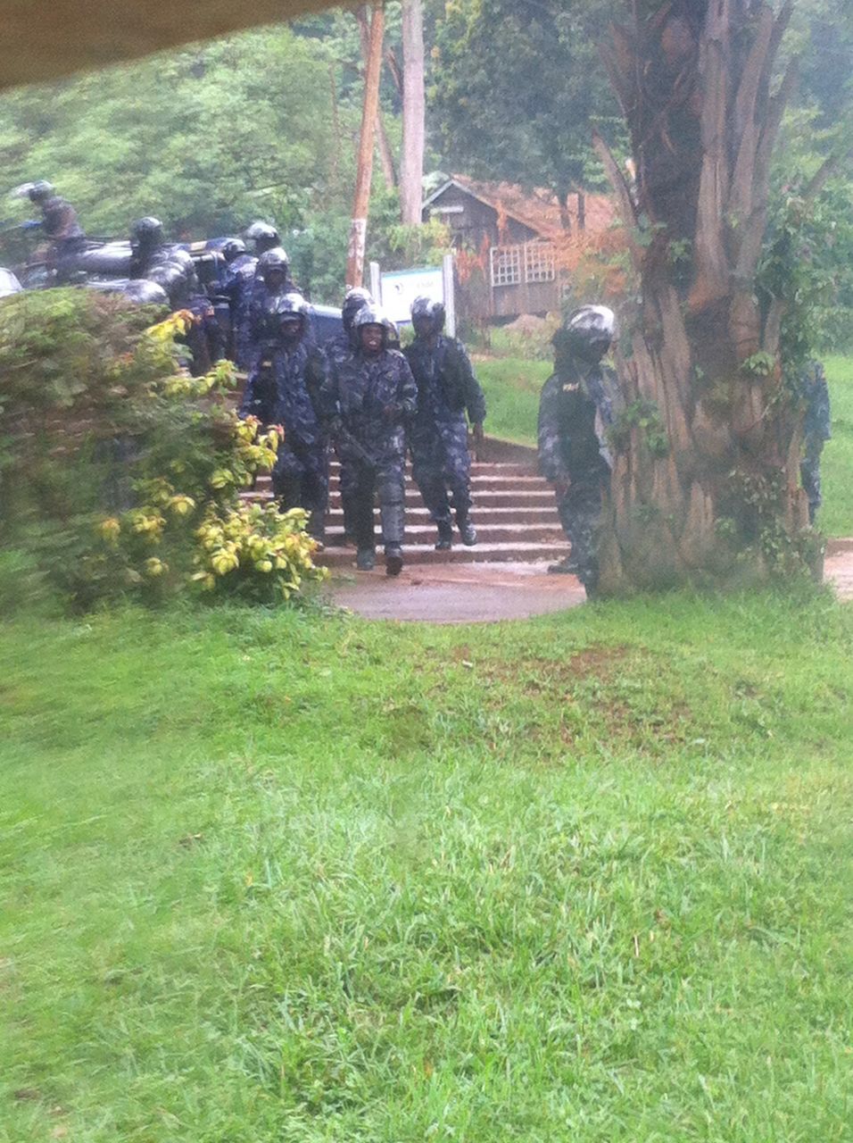 Police deployment at the campus 