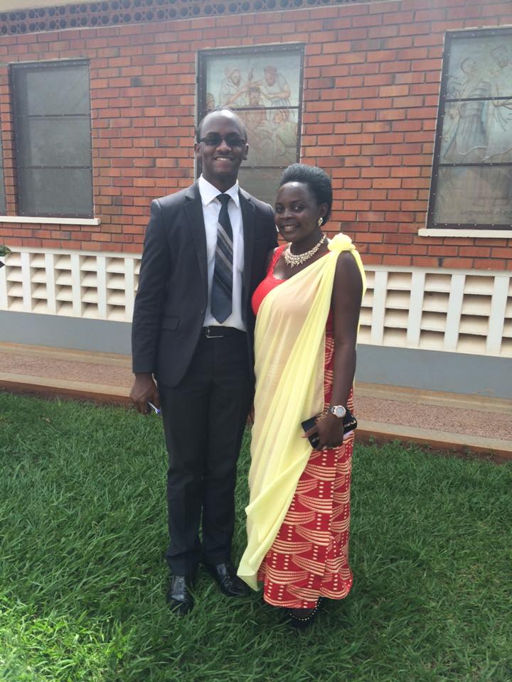 The outgoing Guild President Don Patrick Buggingo and the outgoing Guild President Nyakuni Lillian