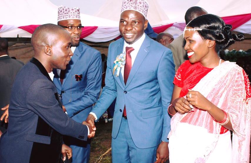 Ismail Kigongo Dhakaba with lover during the introduction ceremony