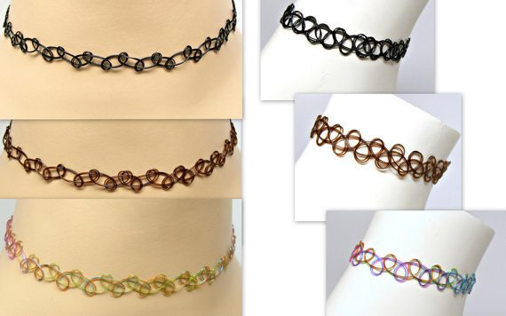 Different versions of the Tattoo choker