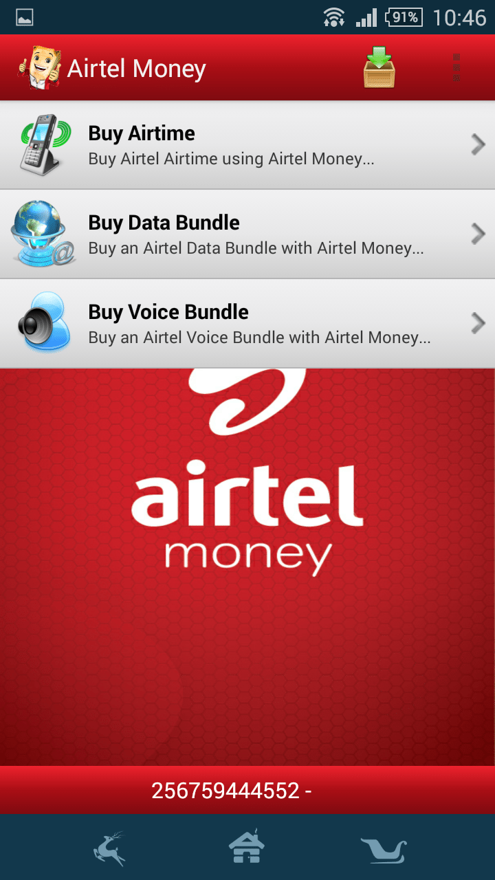 Subscribers can buy airtime and load data bundles directly from the Airtel Money app