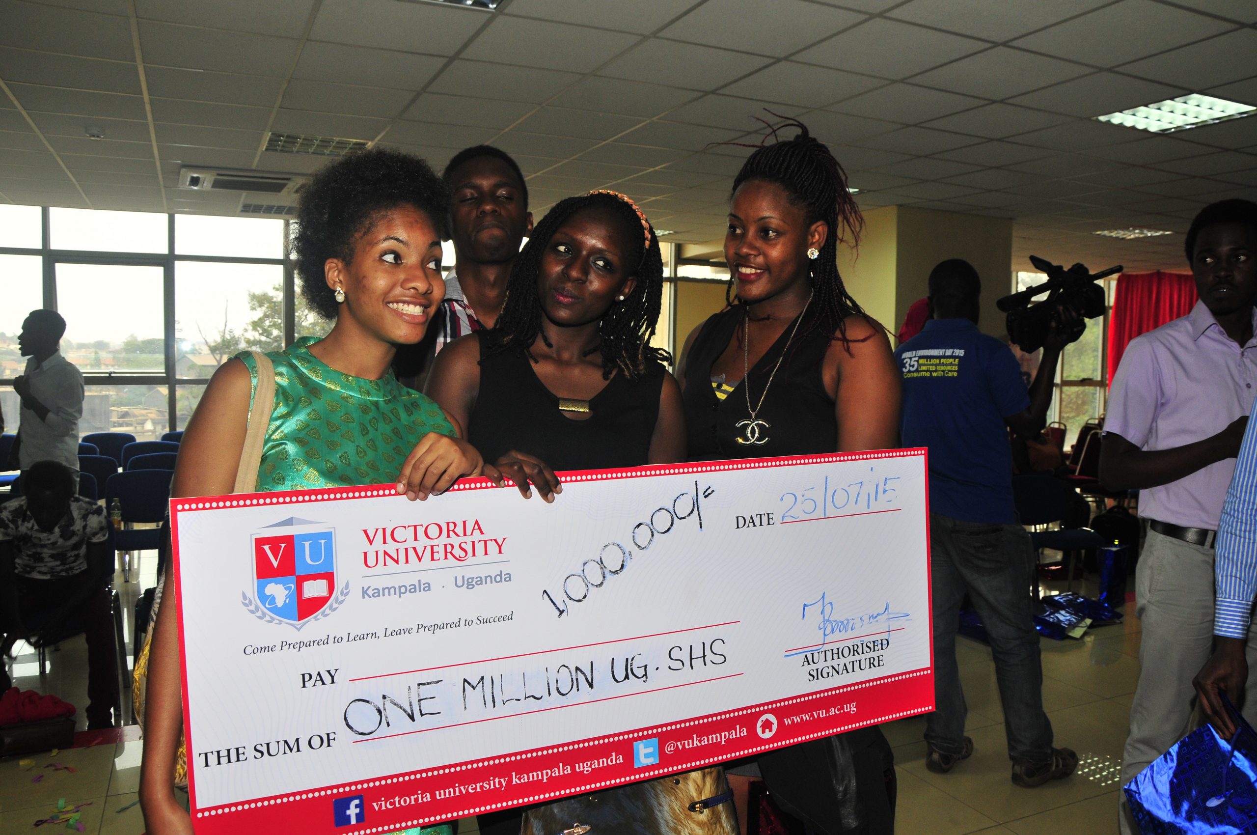 The winners from Nabisunsa Girls' School