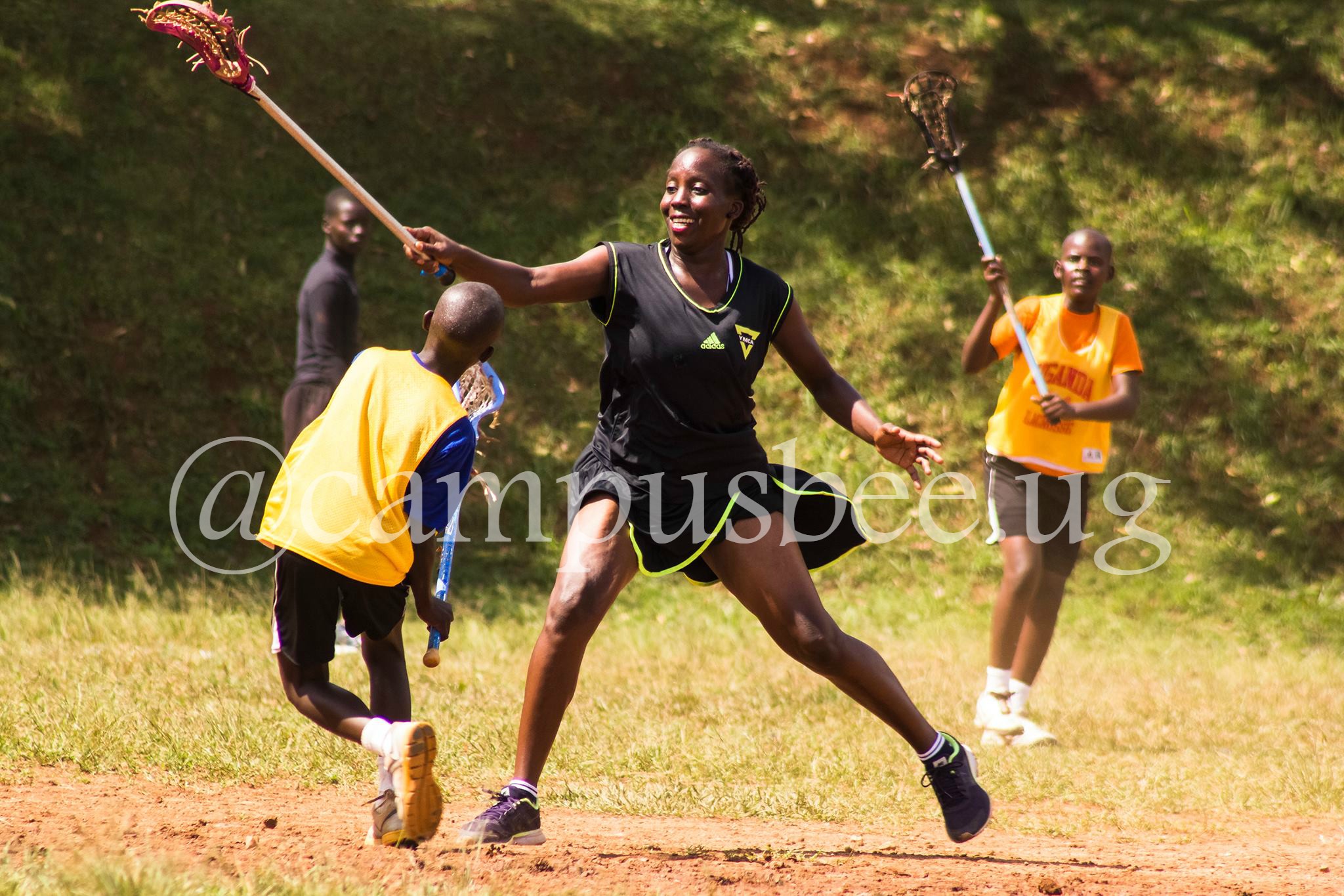 YMCA captain tussling it out with a Luzira girl