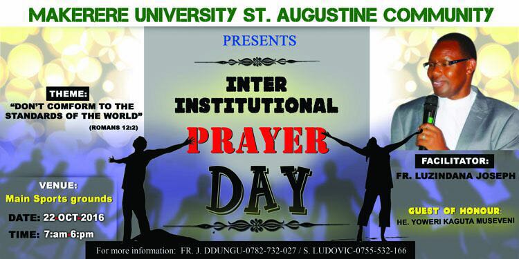 Posters for the inter institutional prayer day