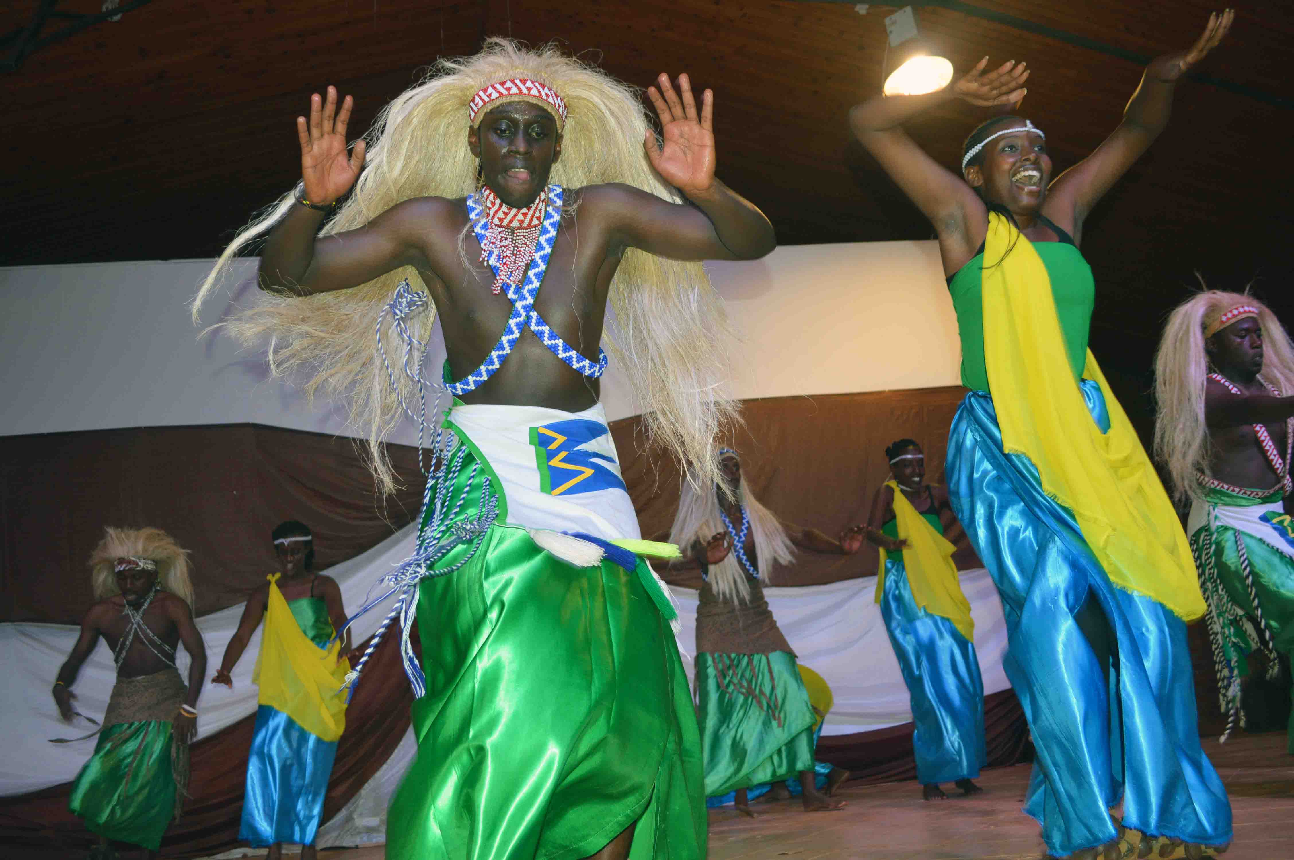 Rwandans doing their dance