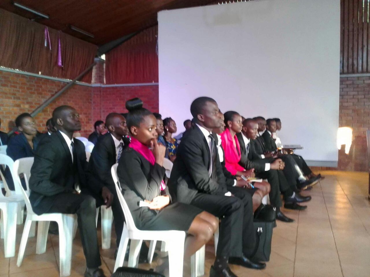 The new guild government during the handover ceremony.