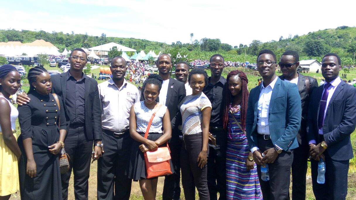 UCU students at Kaweesi burial