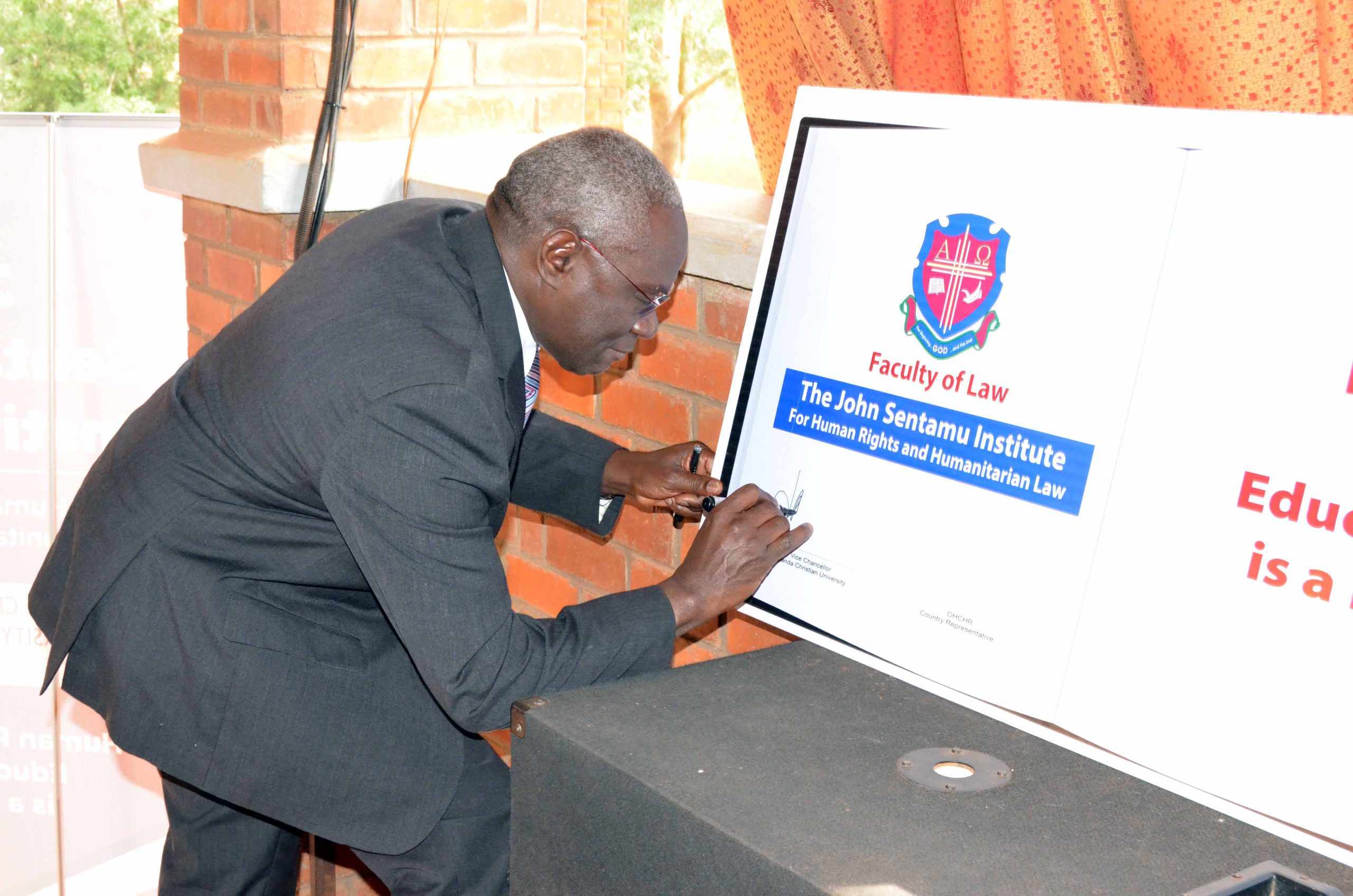The Vice Chancellor Signing Dummy for the Short Course Manual