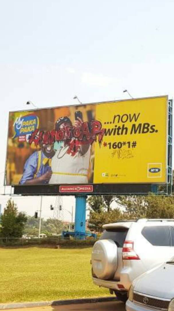 MTN Billboard near MUBS Vandalized - Campus Bee