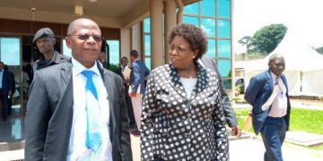 Minister for Higher Education Muyingo and NCHE ED Prof Okwakol