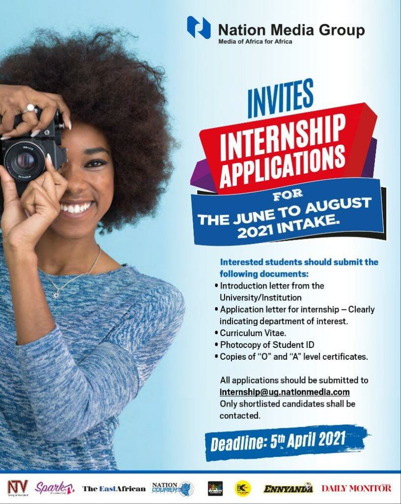 internship application letter in uganda