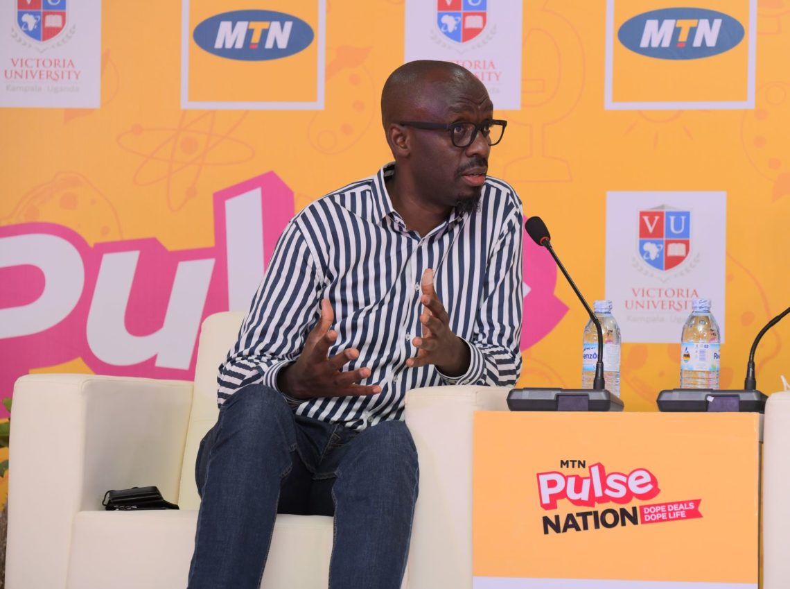 Martin Sebuliba, the MTN Uganda Senior Manager Brand & Communications launches the partnership between MTN Pulse and Victoria University.