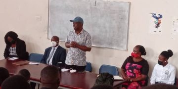 Prof Balunywa addressing student leaders