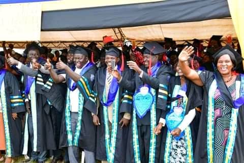 Some of the day's  graduands