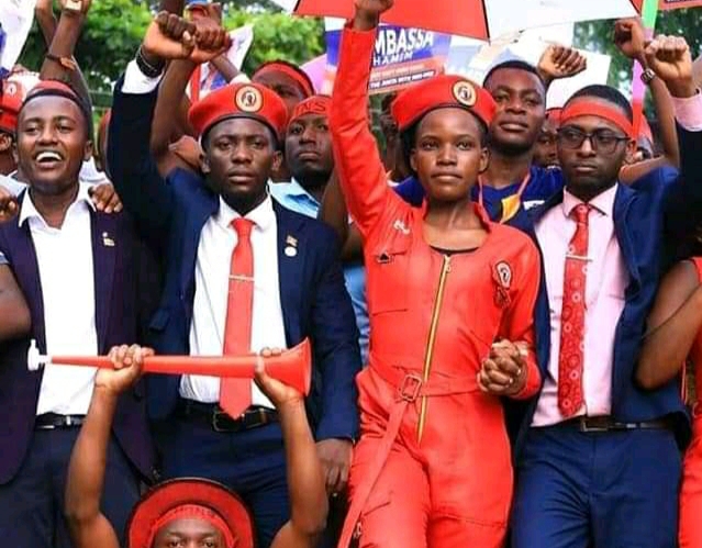Makerere NUP members during last year's campaigns