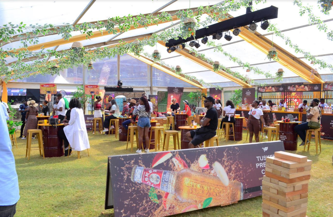 The Tusker Cider tent at the previous edition of Blankets & Wine