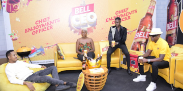 Bell Lager CEO judges L-R Dj Jerry, Harmonie K, Jerry Berry and Dagy Nyce during the the shortlisting session which popped up at Swangz Avenue.