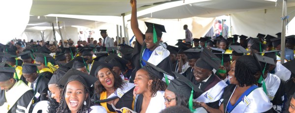 Mbarara University graduates at a previous graduation ceremony (File Photo)